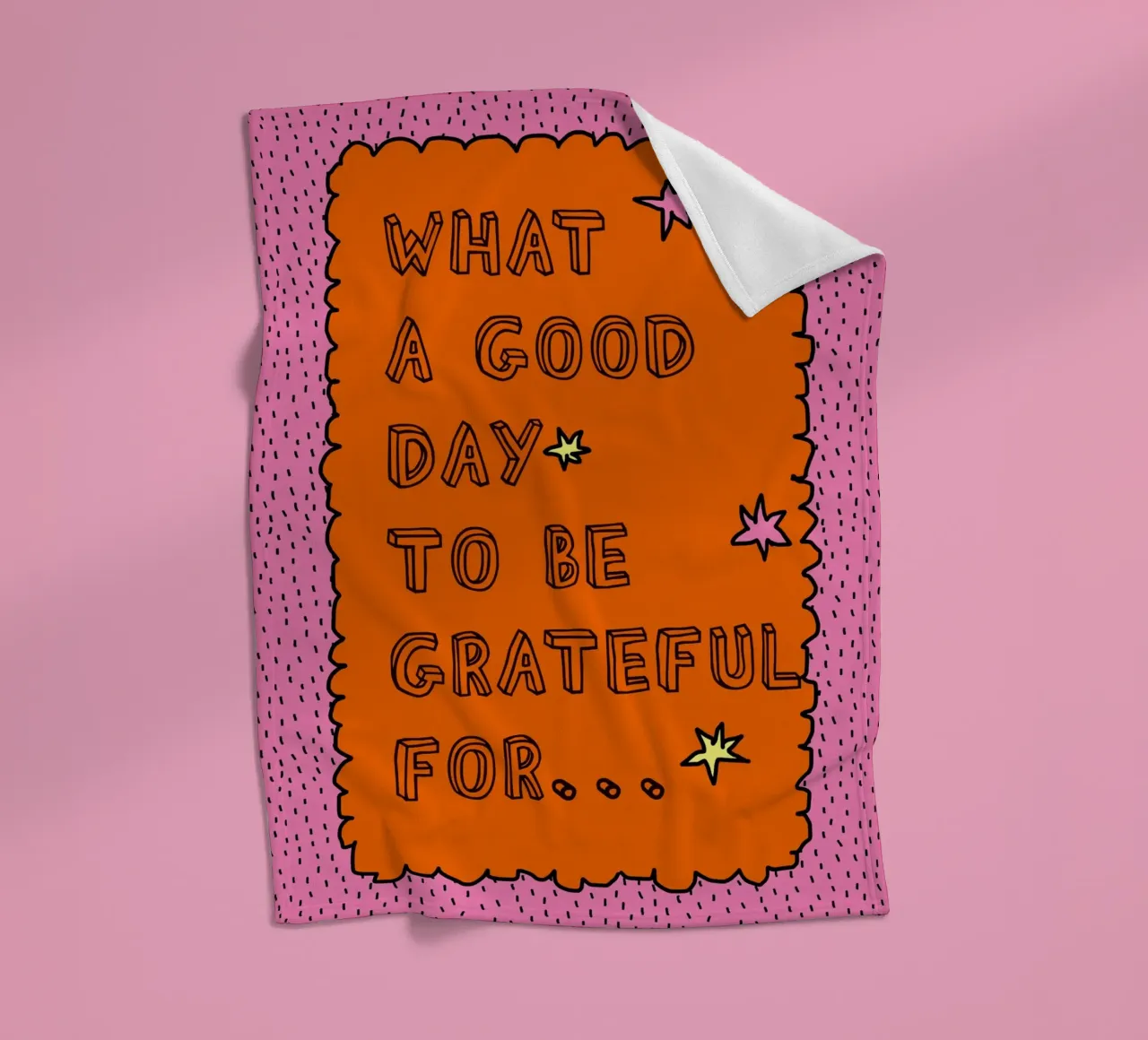 What a good day to be grateful coperta in pile da thesoulhugclub