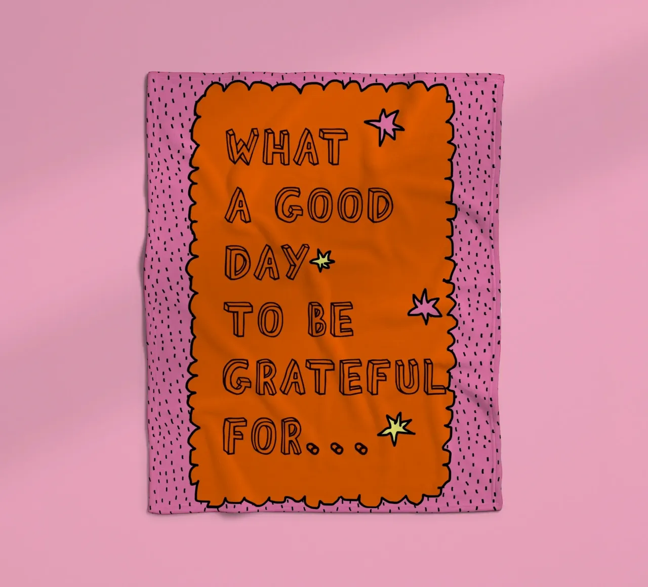 What a good day to be grateful coperta in pile da thesoulhugclub