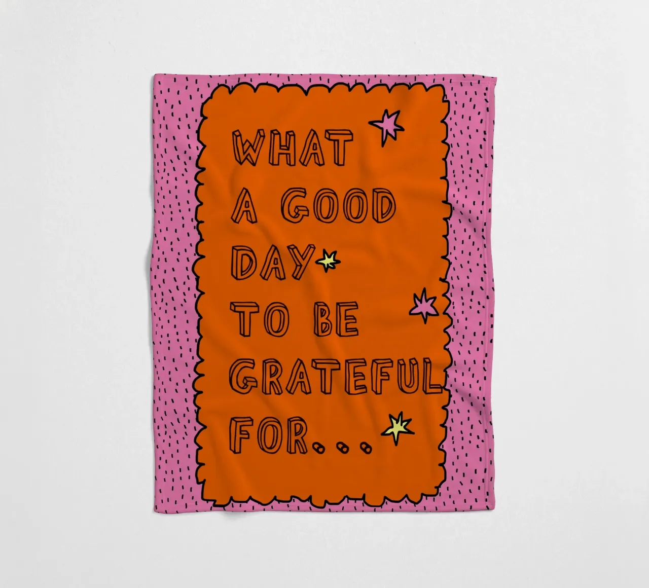 What a good day to be grateful coperta in pile da thesoulhugclub