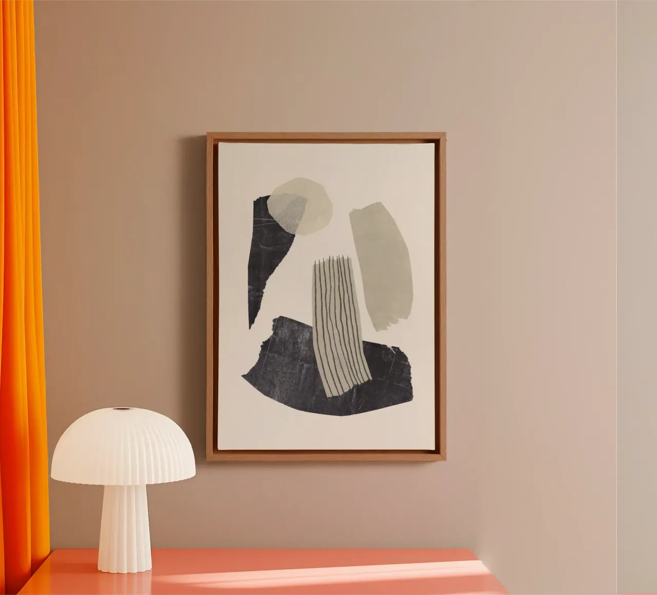 Monochrome Shapes #2 canvas by Alisa Galitsyna