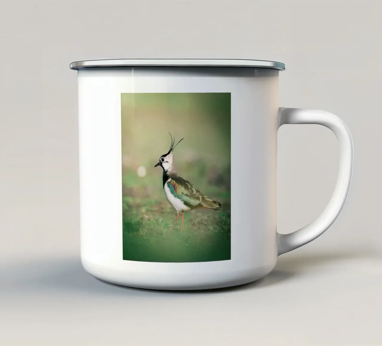 Pavoncella tazza in smalto da Tom's Wildlife
