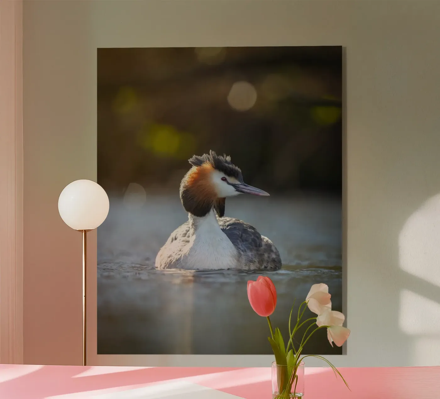 Crebe acryl van Tom's Wildlife