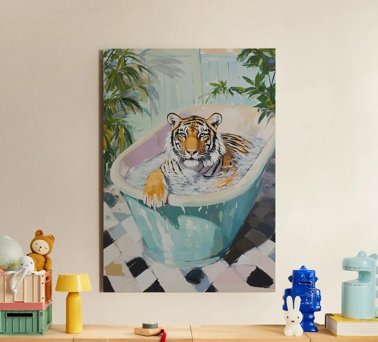 Tigre alluminio dibond da Nikis Art Studio