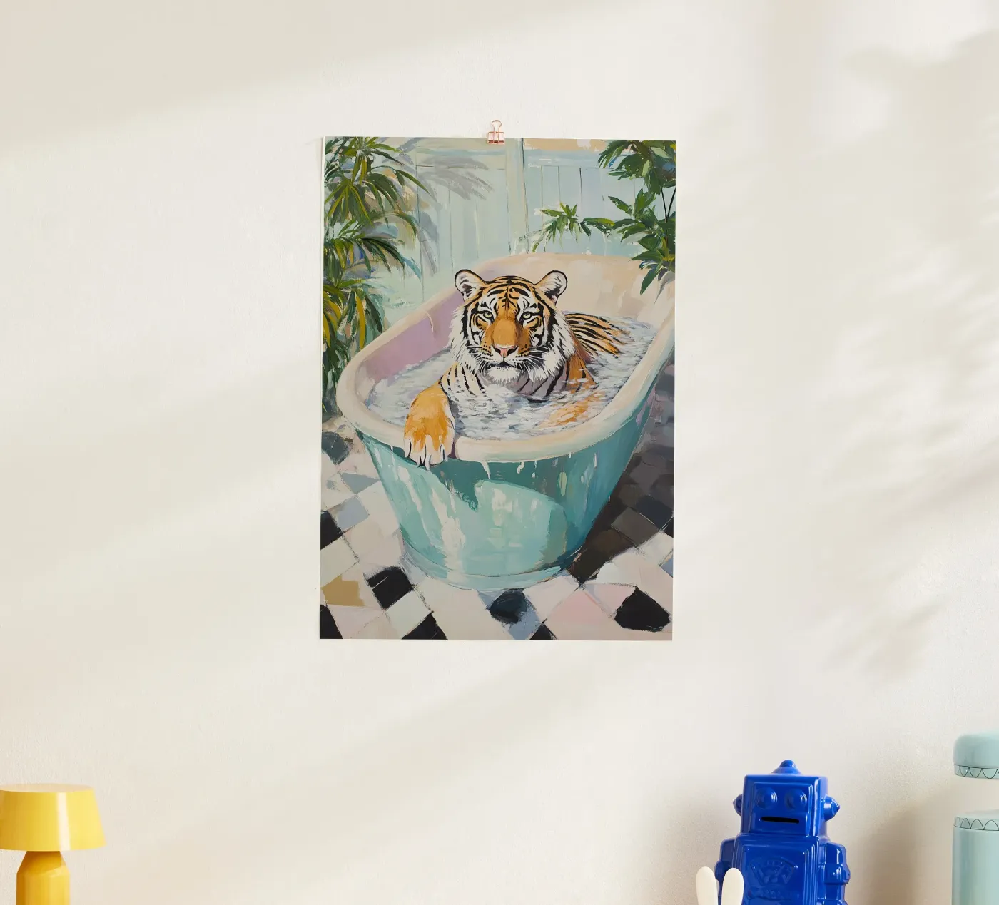 Tijger poster van Nikis Art Studio