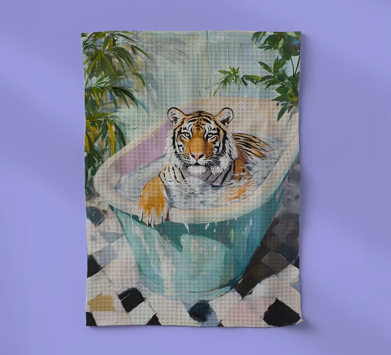 Tigre canovaccio da cucina da Nikis Art Studio