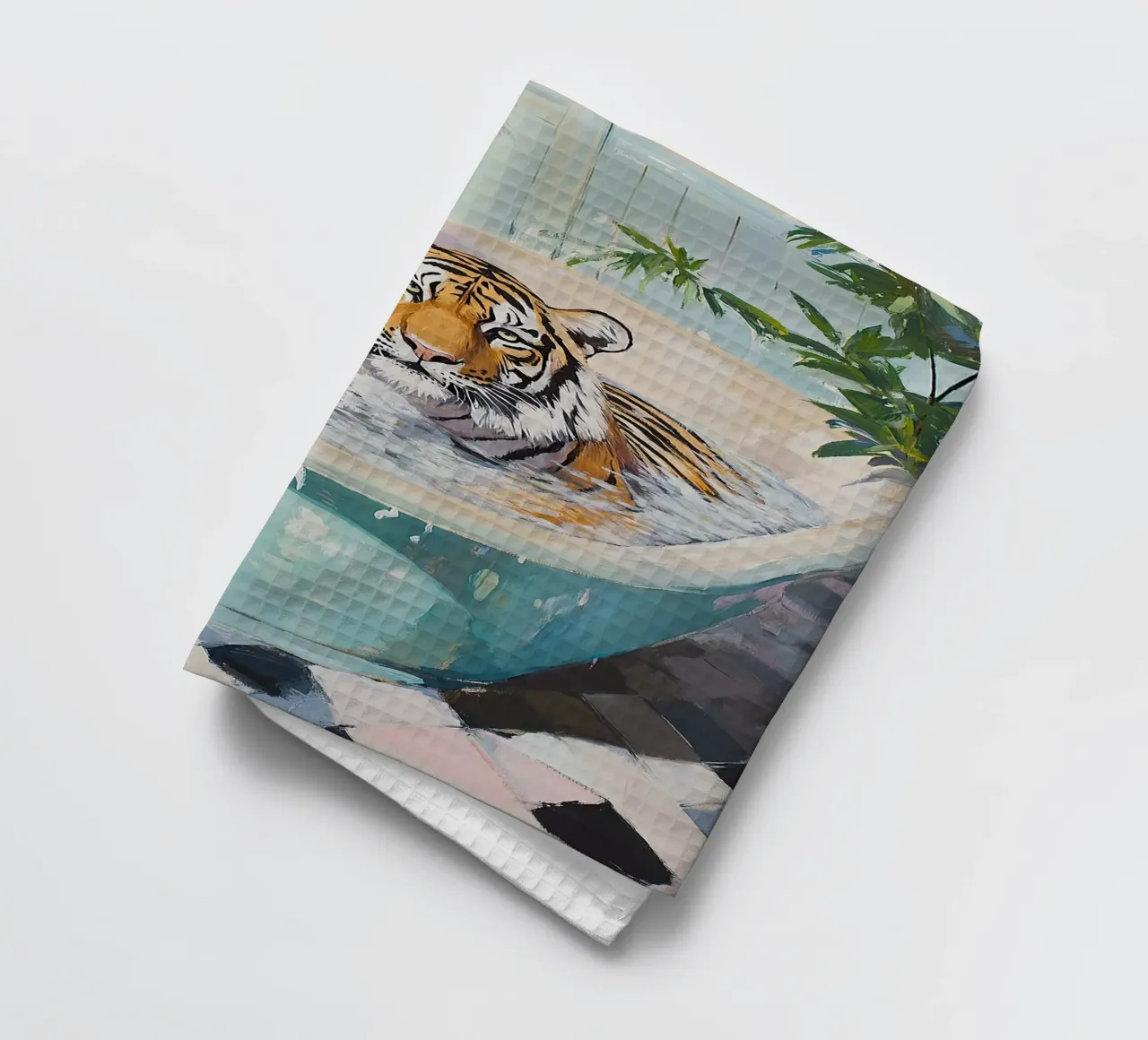 Tigre canovaccio da cucina da Nikis Art Studio