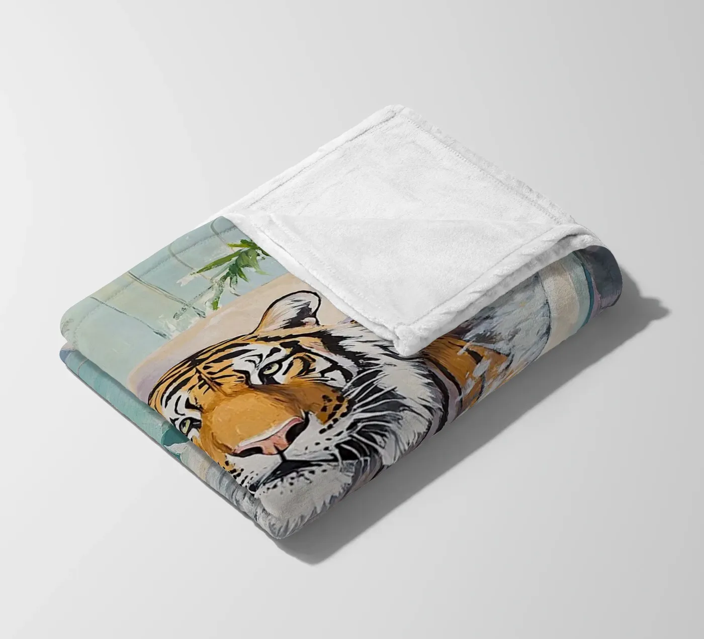 Tiger fleecedeken van Nikis Art Studio