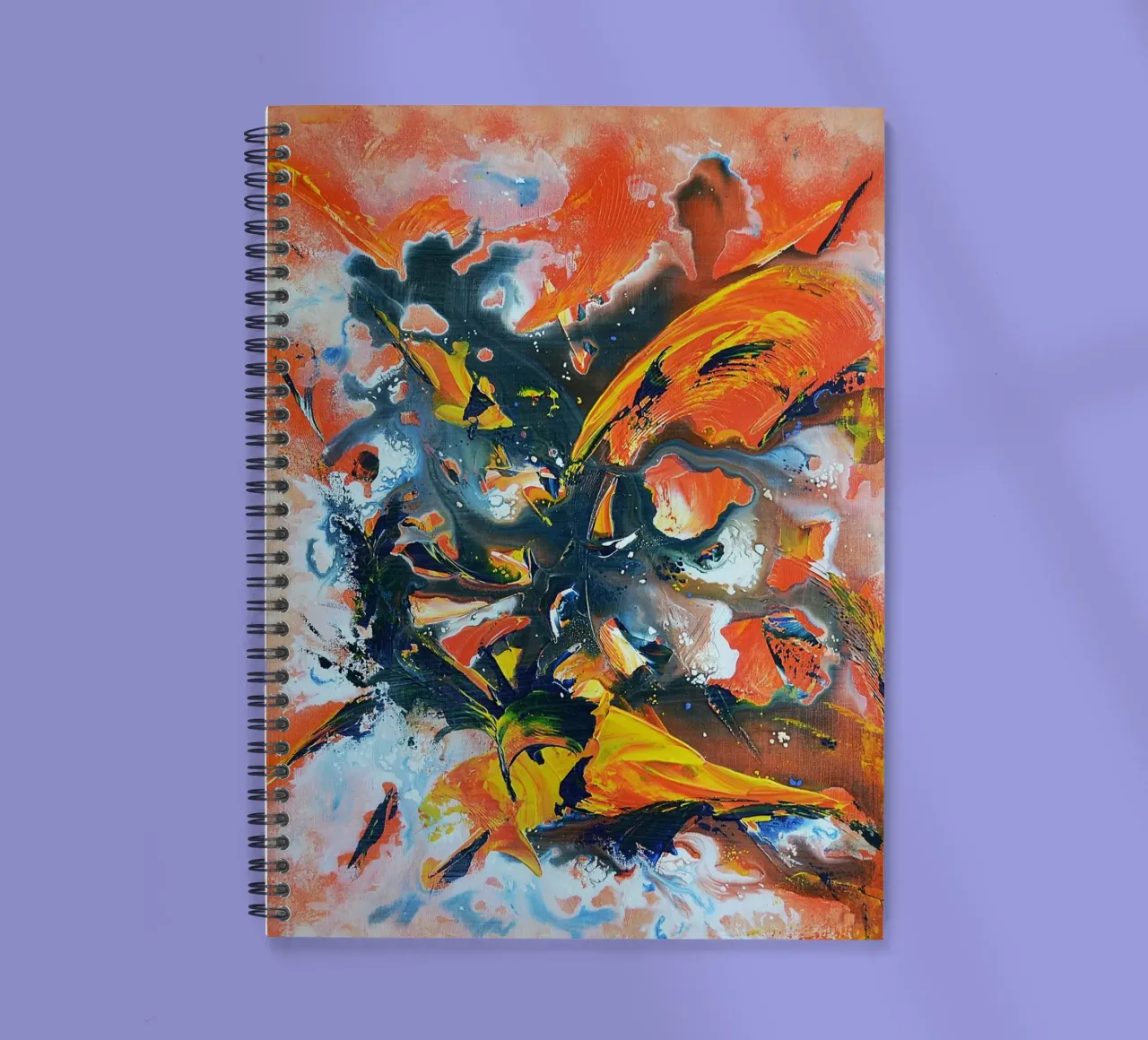 BURNING LOVE Ringbuch von Thierry Vobmann Abstract painting