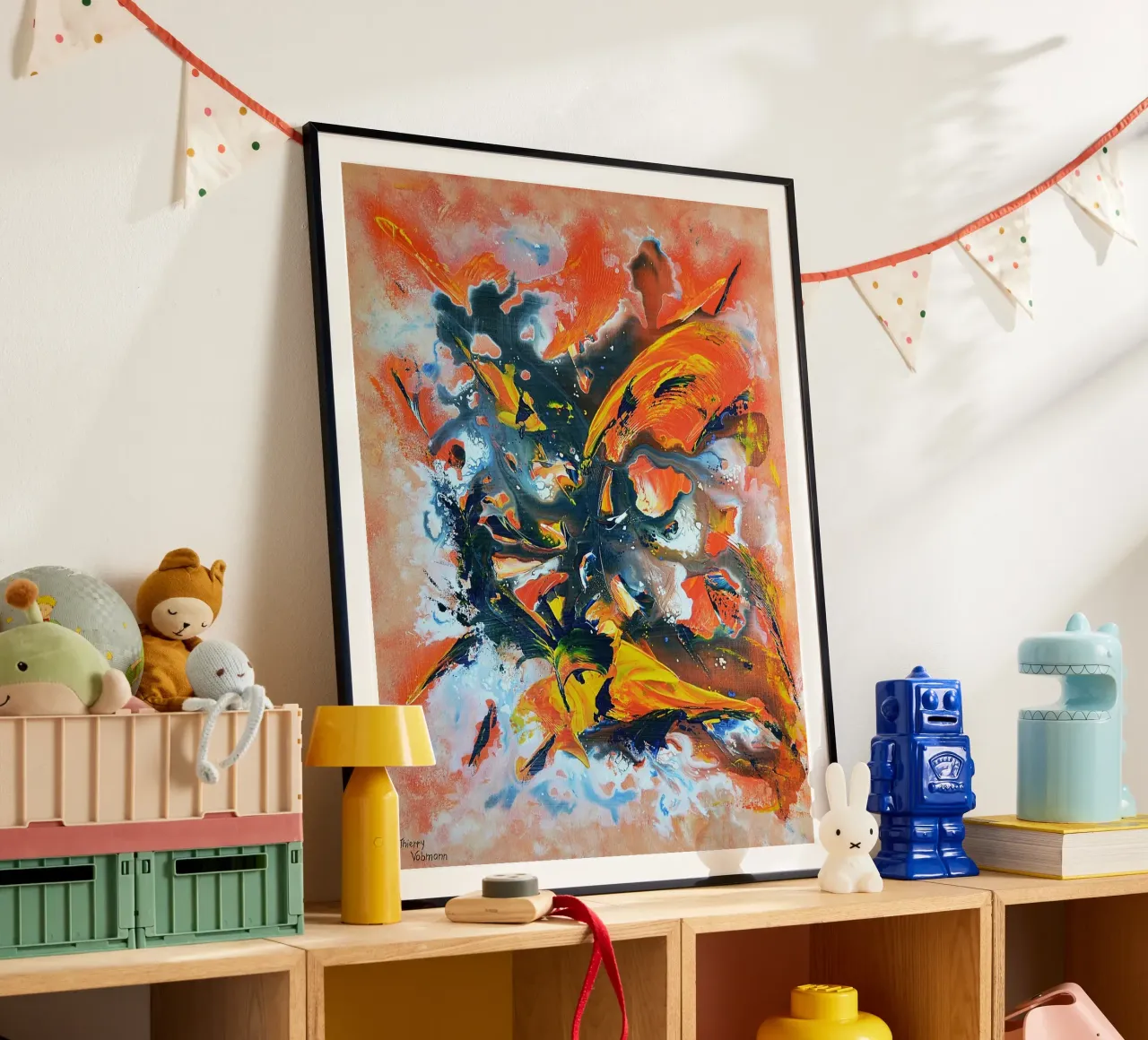 BURNING LOVE poster da Thierry Vobmann Abstract painting