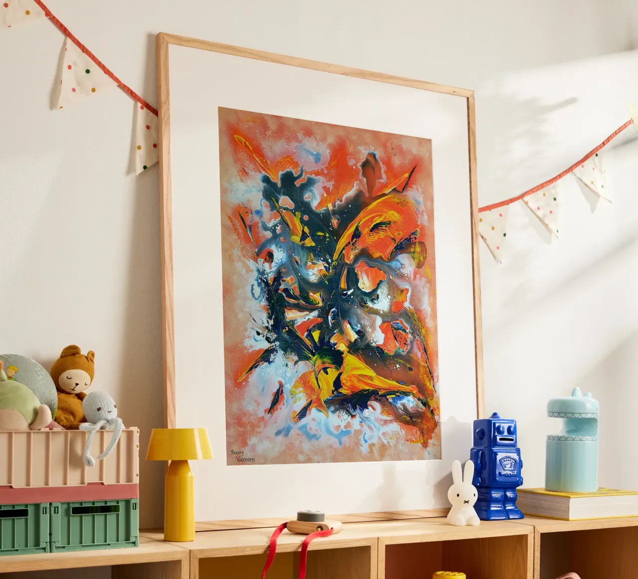 BURNING LOVE poster da Thierry Vobmann Abstract painting