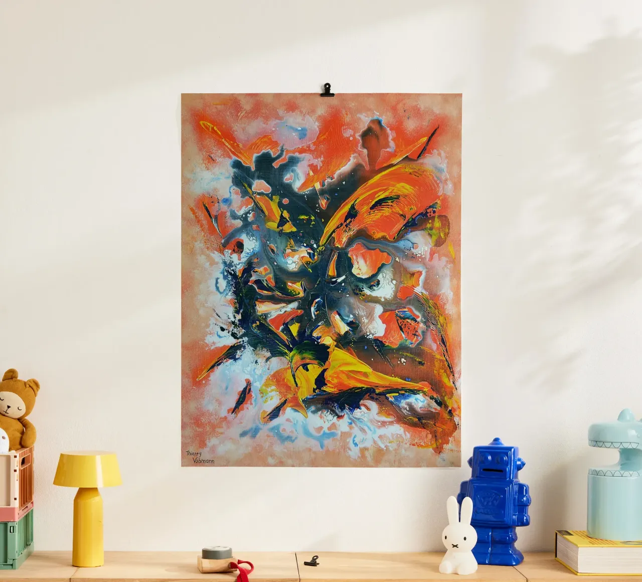 BURNING LOVE poster da Thierry Vobmann Abstract painting