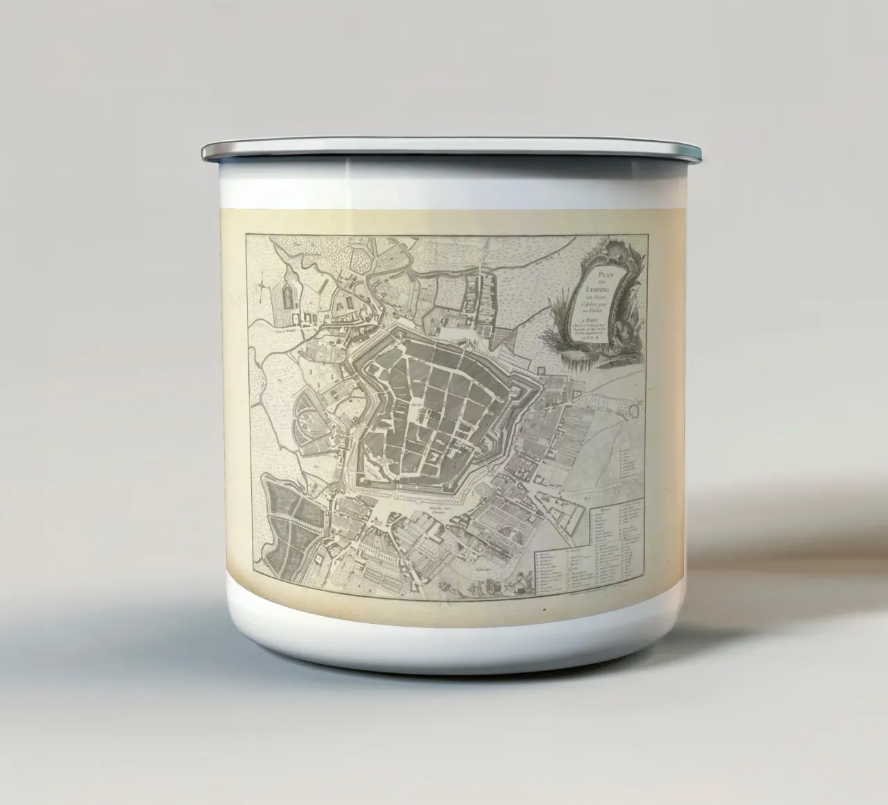 Leipzig, Germany, 1757 tazza in smalto da Artokoloro Quint Lox Ltd
