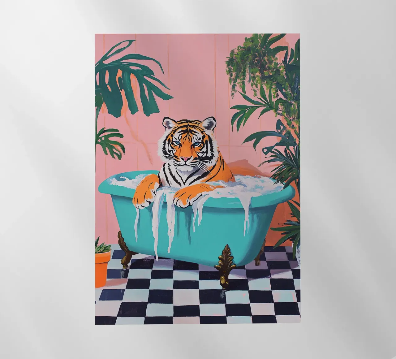 La tigre in bagno pellicola backlit da Nikis Art Studio