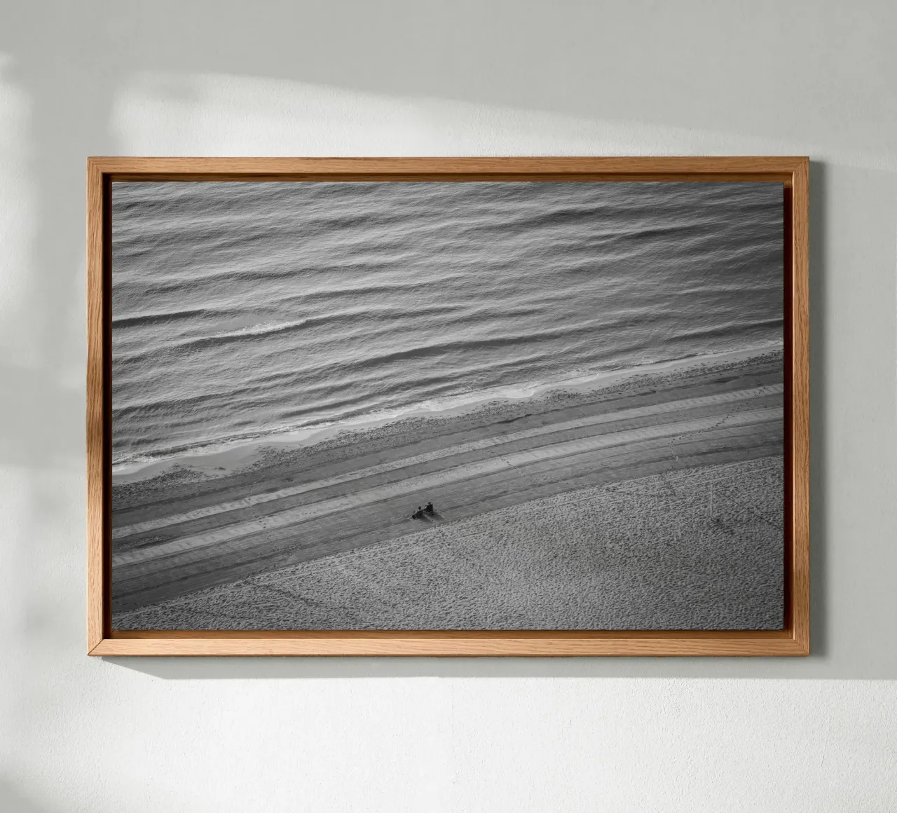 Prima dell'assalto - al mattino in riva al mare tela con Cornice a cassetta da Barbara Buderath Fotodesign
