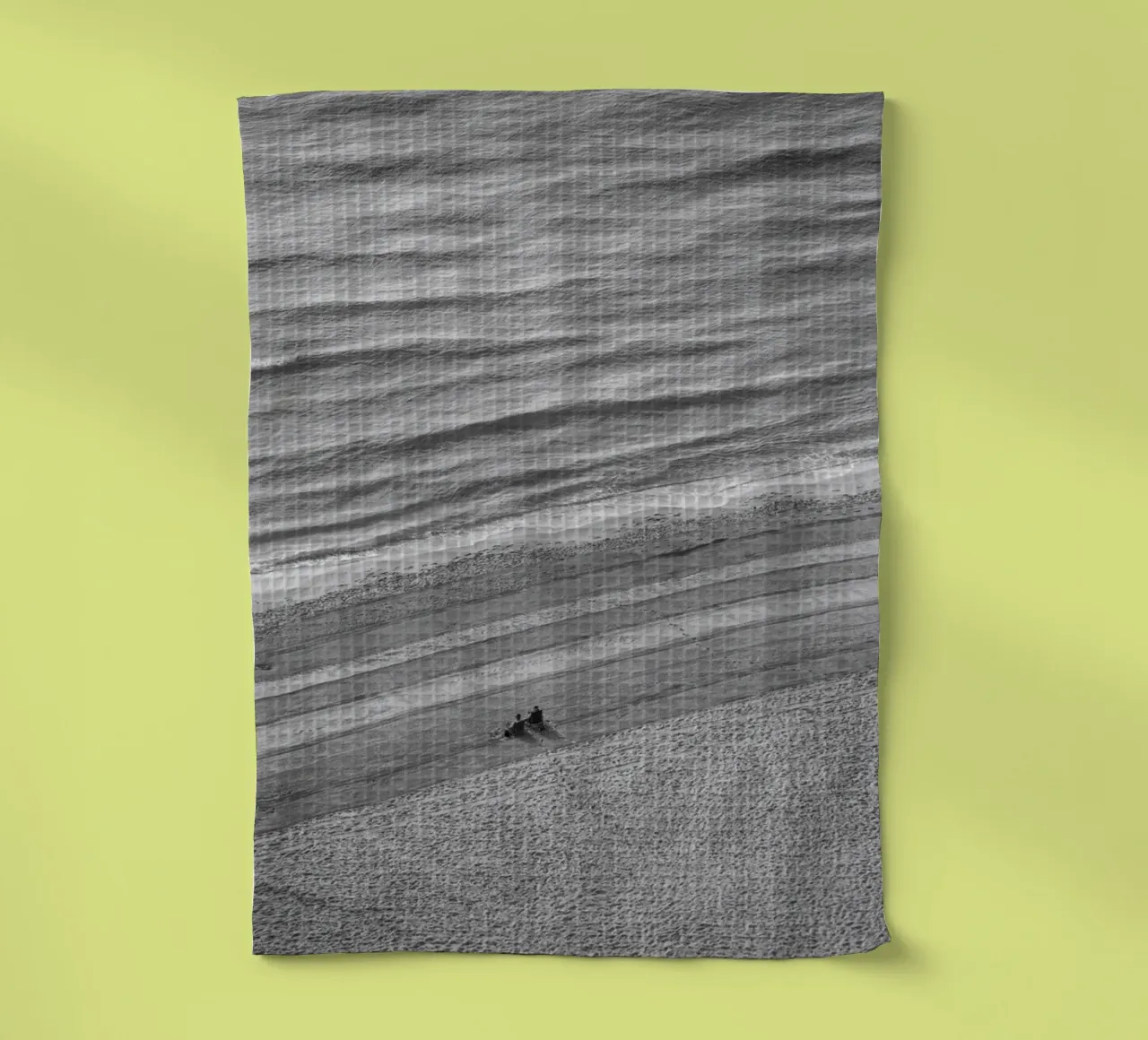Vor dem Ansturm -morgens am Meer Geschirrtuch von Barbara Buderath Fotodesign