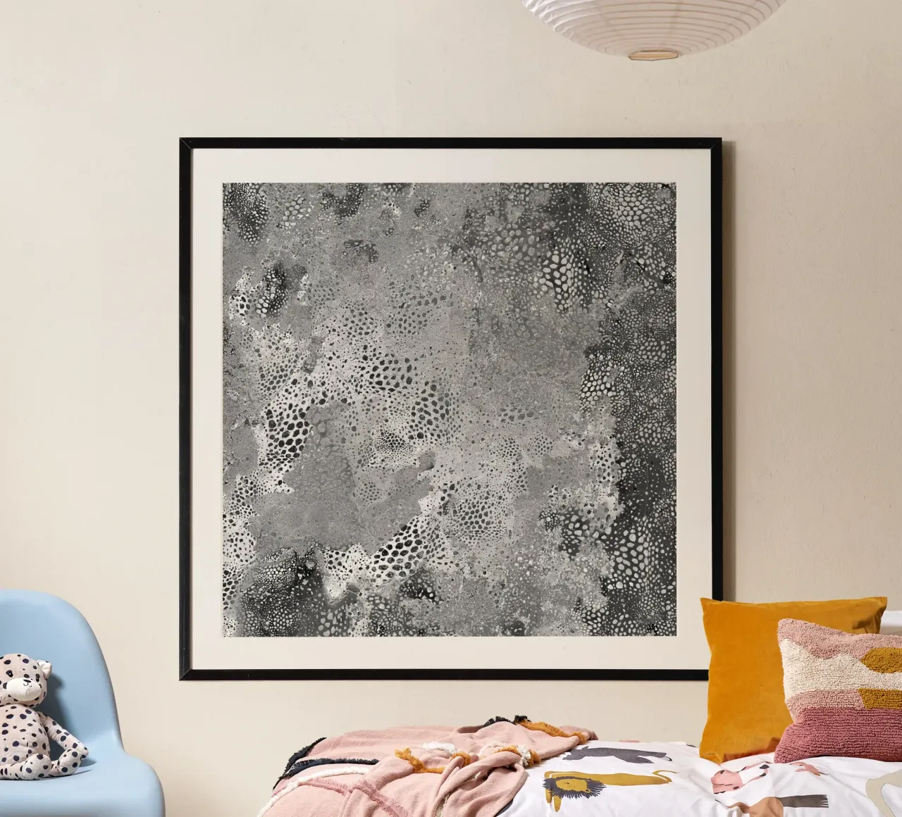 dissolvenza del grigio poster con telaio in plastica da Giulio Iurissevich