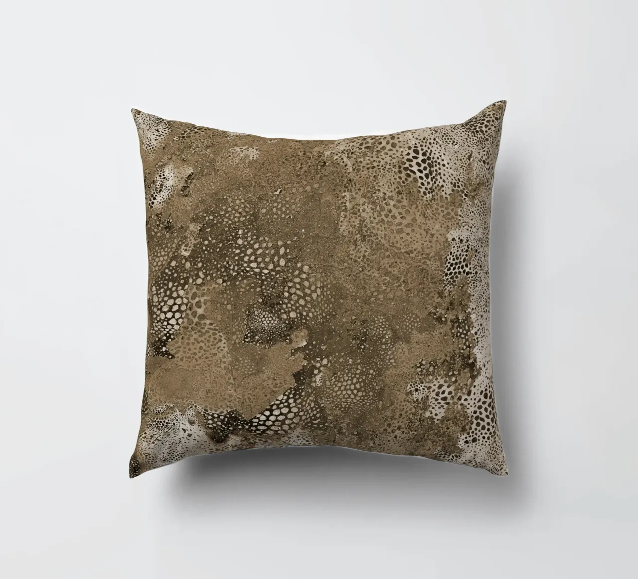 brown skin decorative cushion by Giulio Iurissevich