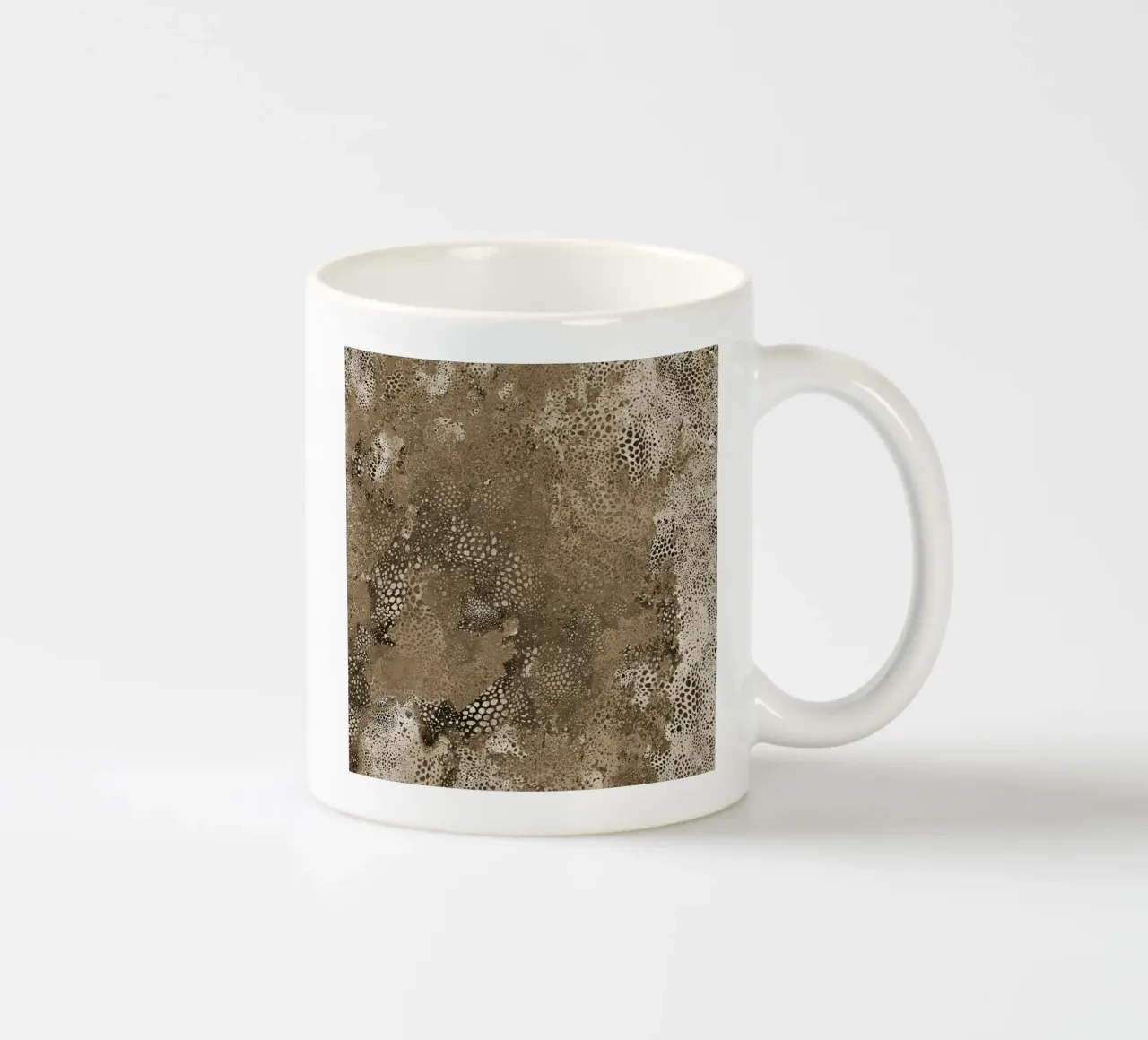pelle marrone tazza in ceramica da Giulio Iurissevich