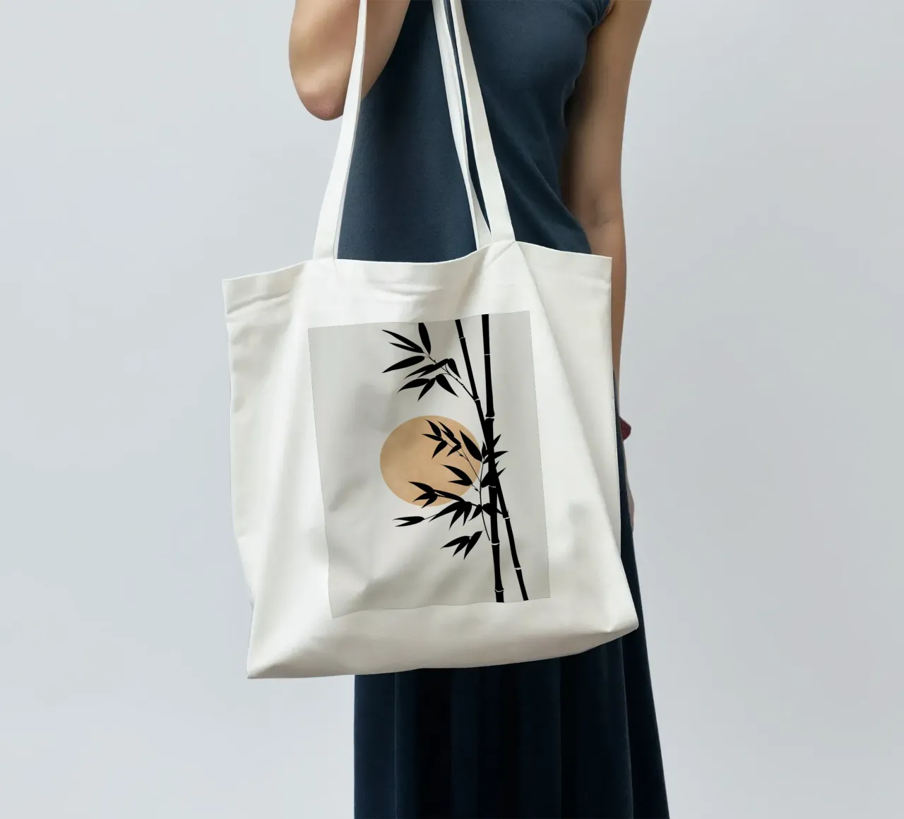 Bamboe bij zonsondergang tote bag by studiopicaprints
