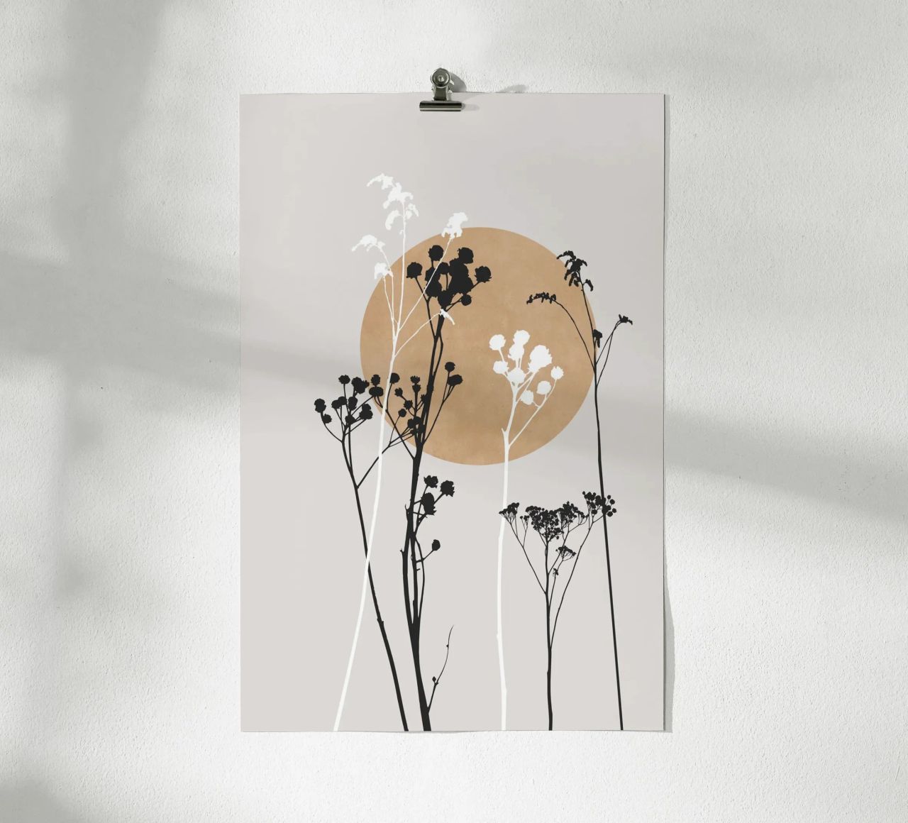 Bloemen zonsondergang poster de studiopicaprints