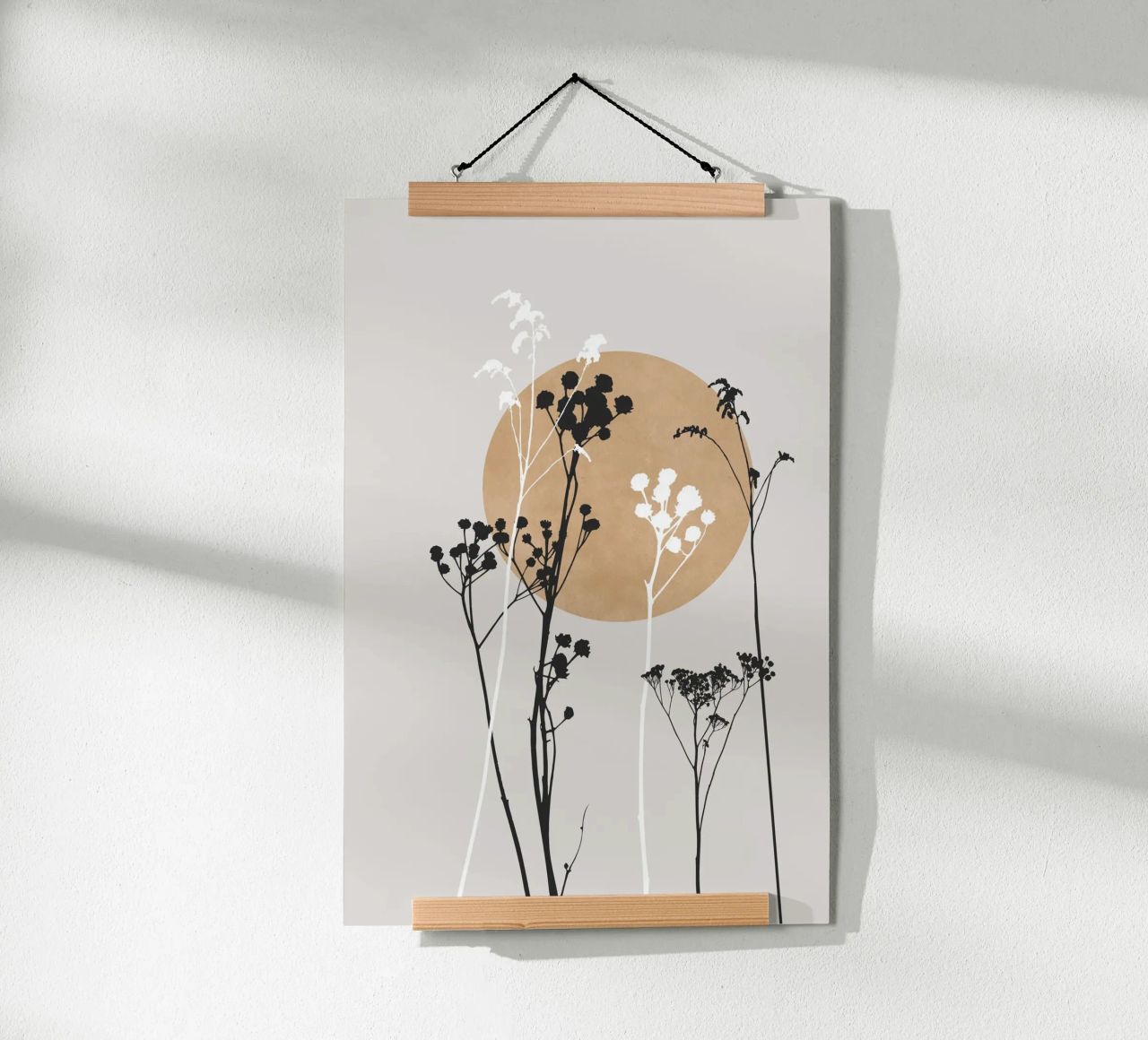 Bloemen zonsondergang poster de studiopicaprints