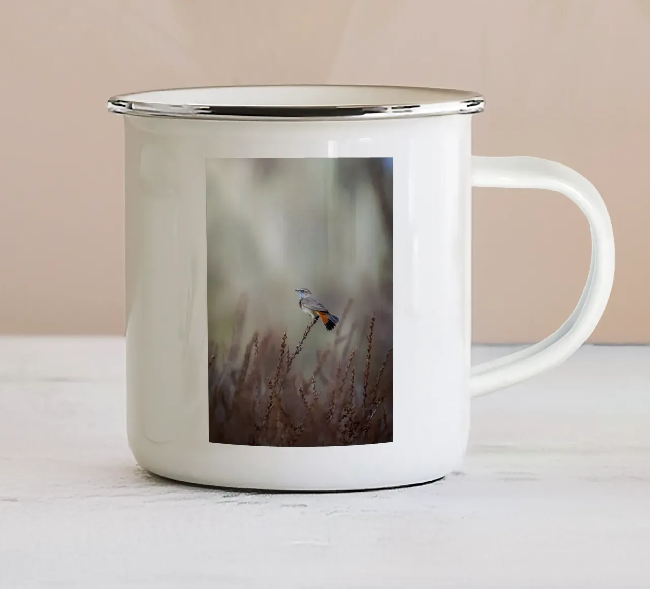 Beccapesci tra le dune tazza in smalto da Tom's Wildlife
