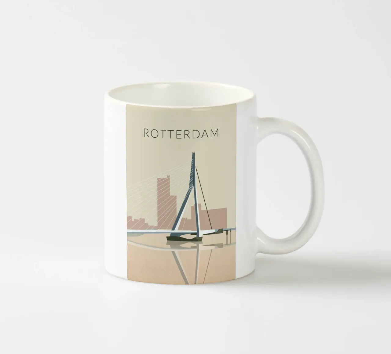Erasmusbrug Rotterdam tazza in ceramica da studiopicaprints