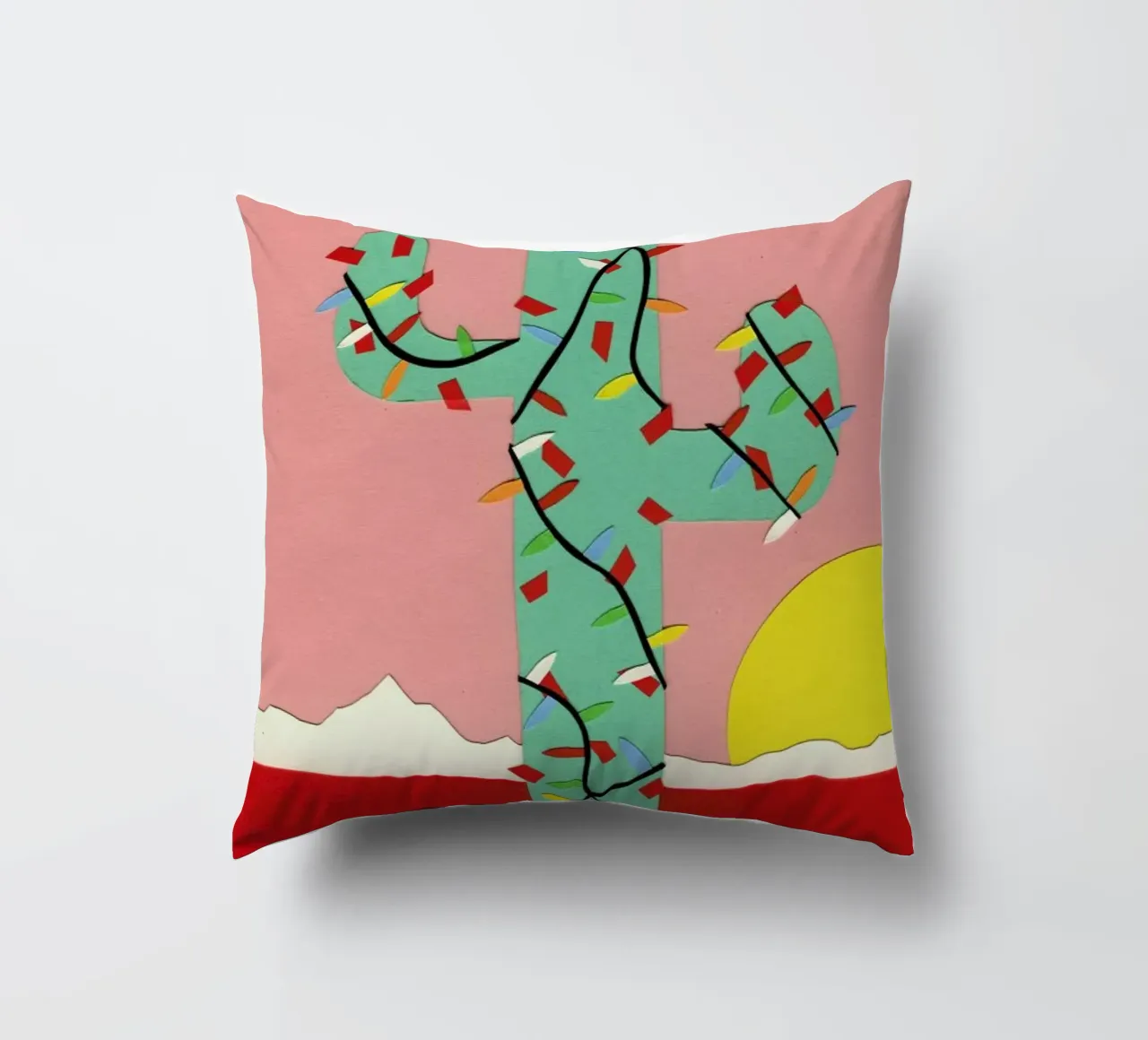 Christmas Cactus cuscino da Rosi Feist