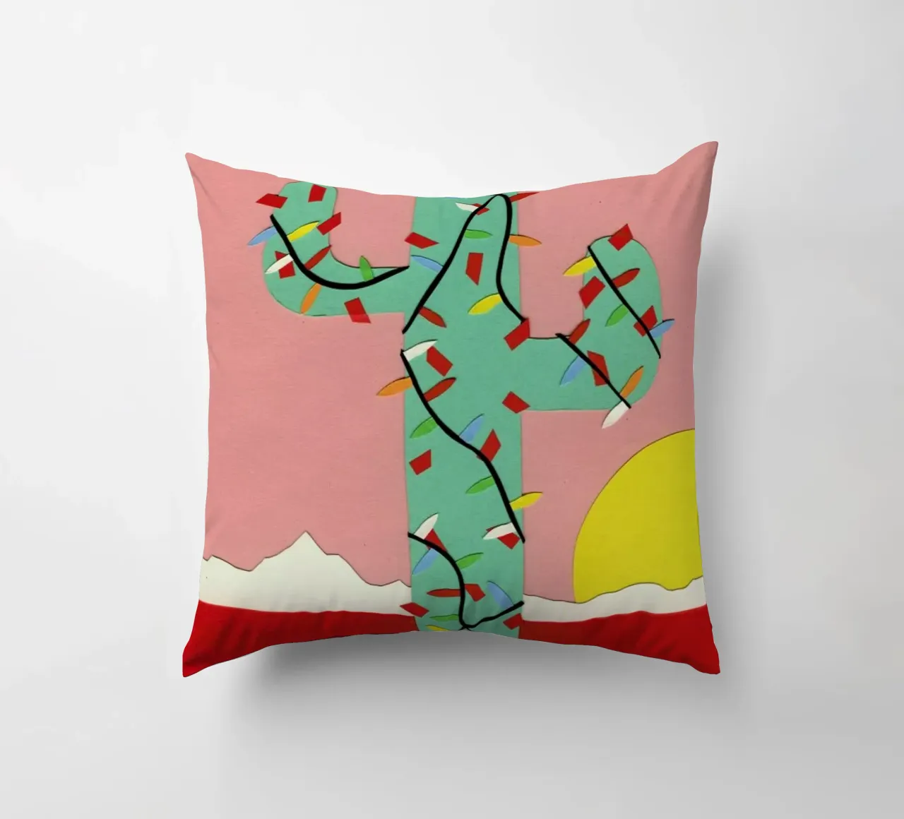Christmas Cactus cuscino da Rosi Feist