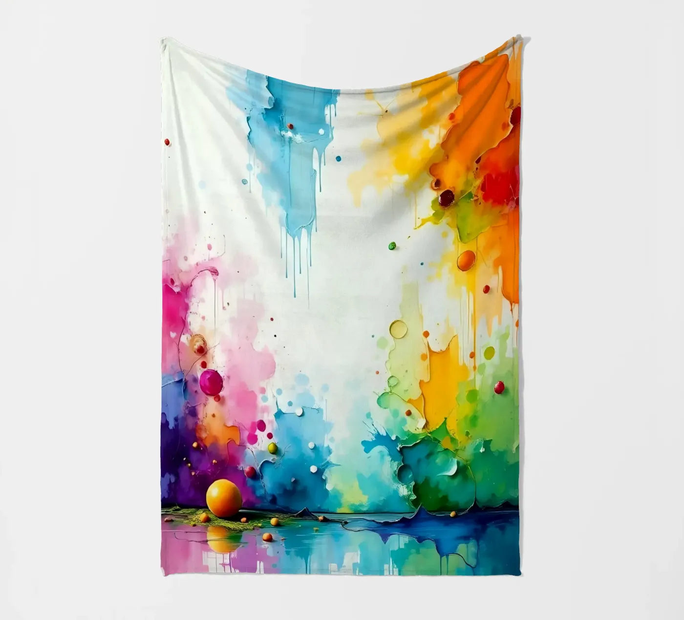 Colour gradient_2 fleece blanket by Farb- und Blütenzauber by LK