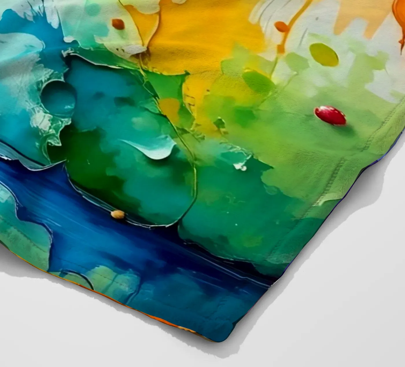 Colour gradient_2 fleece blanket by Farb- und Blütenzauber by LK