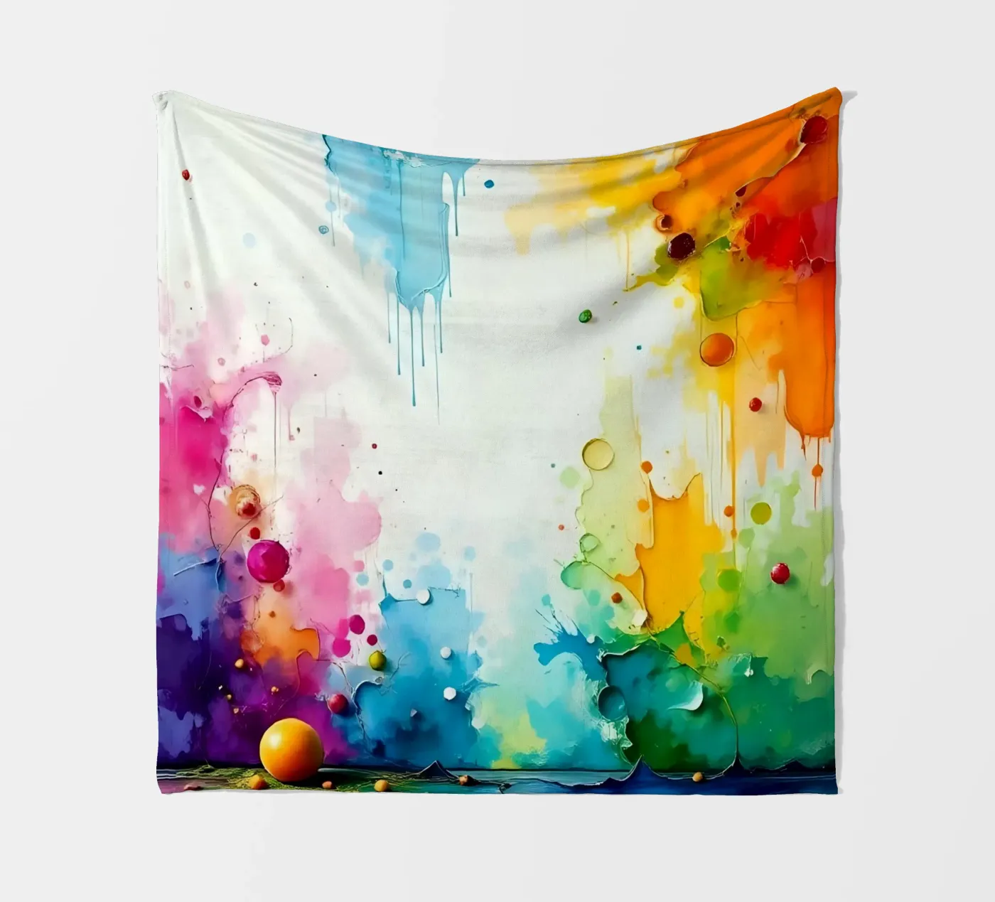 Colour gradient_2 fleece blanket by Farb- und Blütenzauber by LK