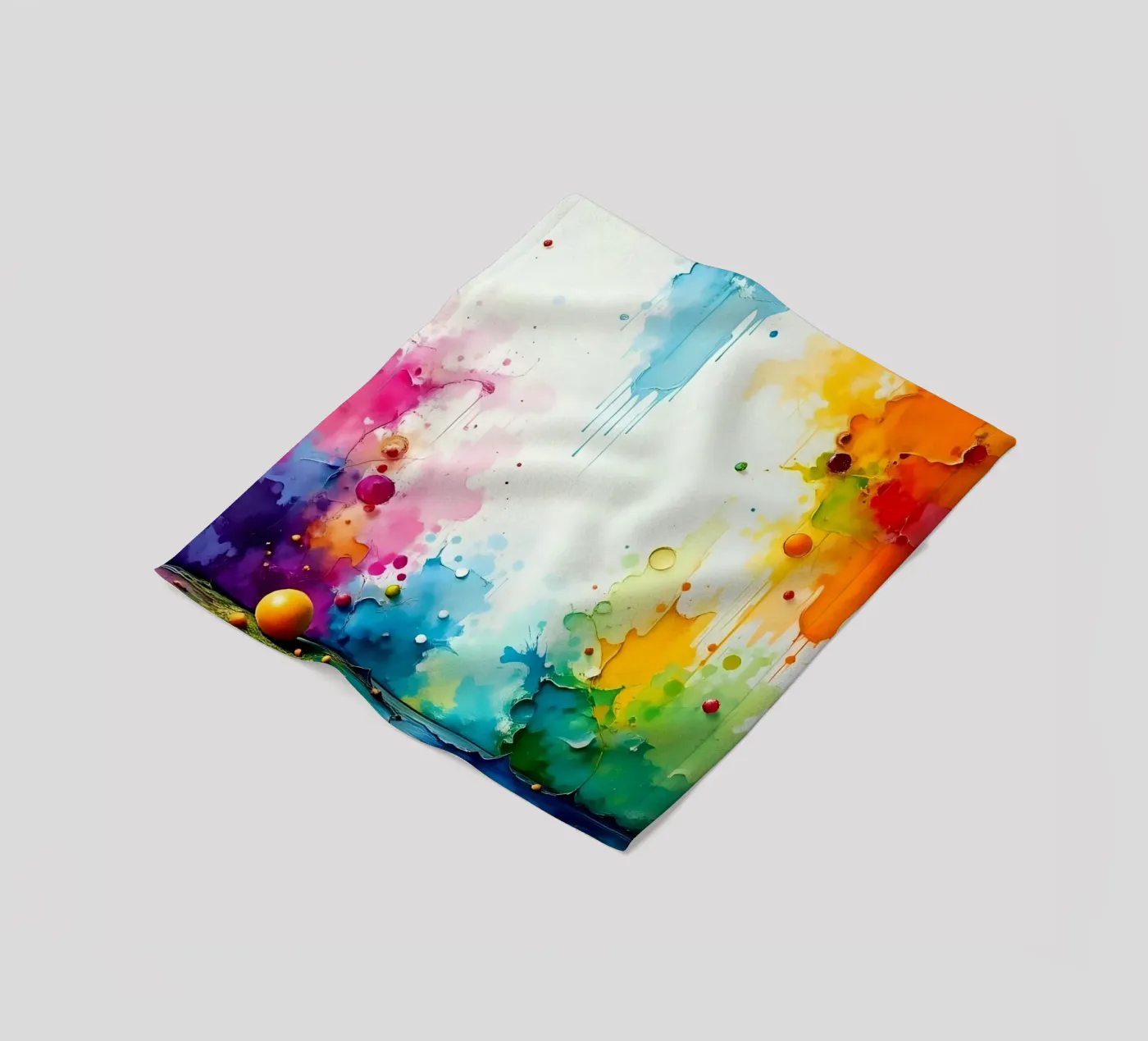Colour gradient_2 fleece blanket by Farb- und Blütenzauber by LK
