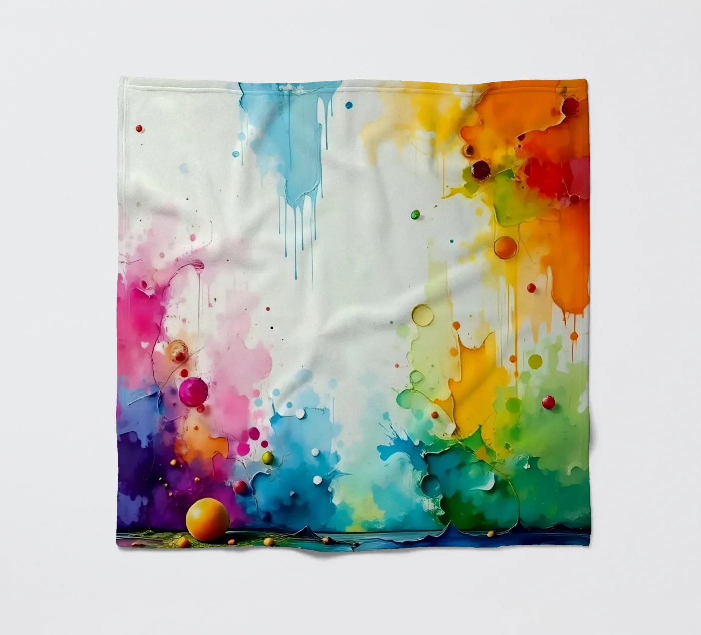 Colour gradient_2 fleece blanket by Farb- und Blütenzauber by LK