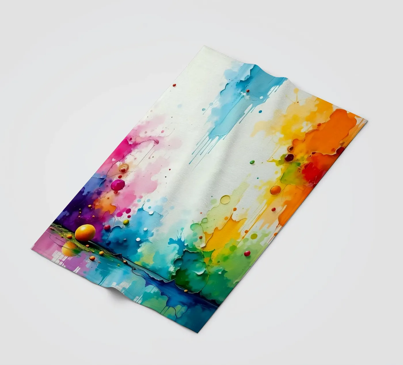 Colour gradient_2 fleece blanket by Farb- und Blütenzauber by LK