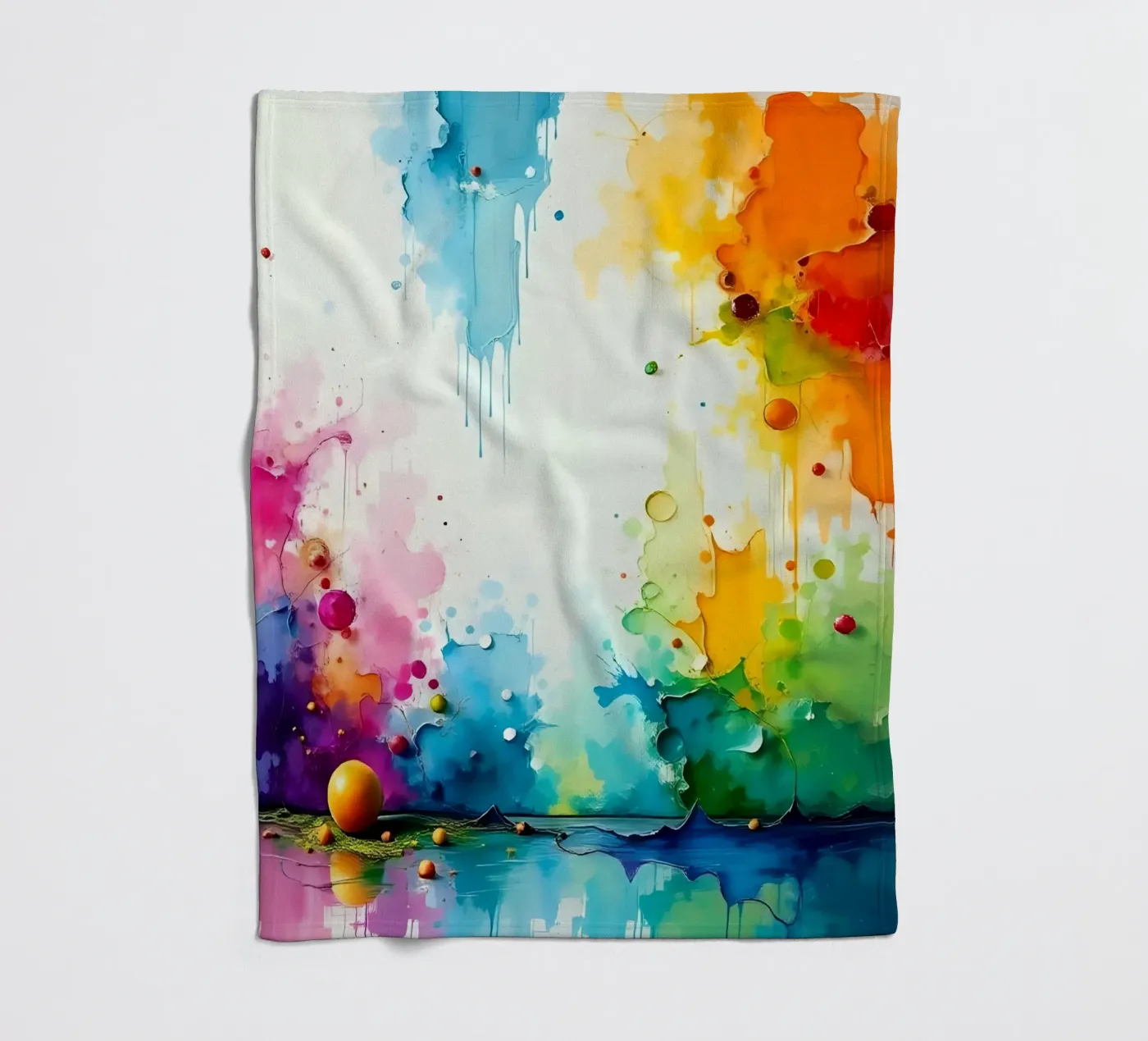 Colour gradient_2 fleece blanket by Farb- und Blütenzauber by LK