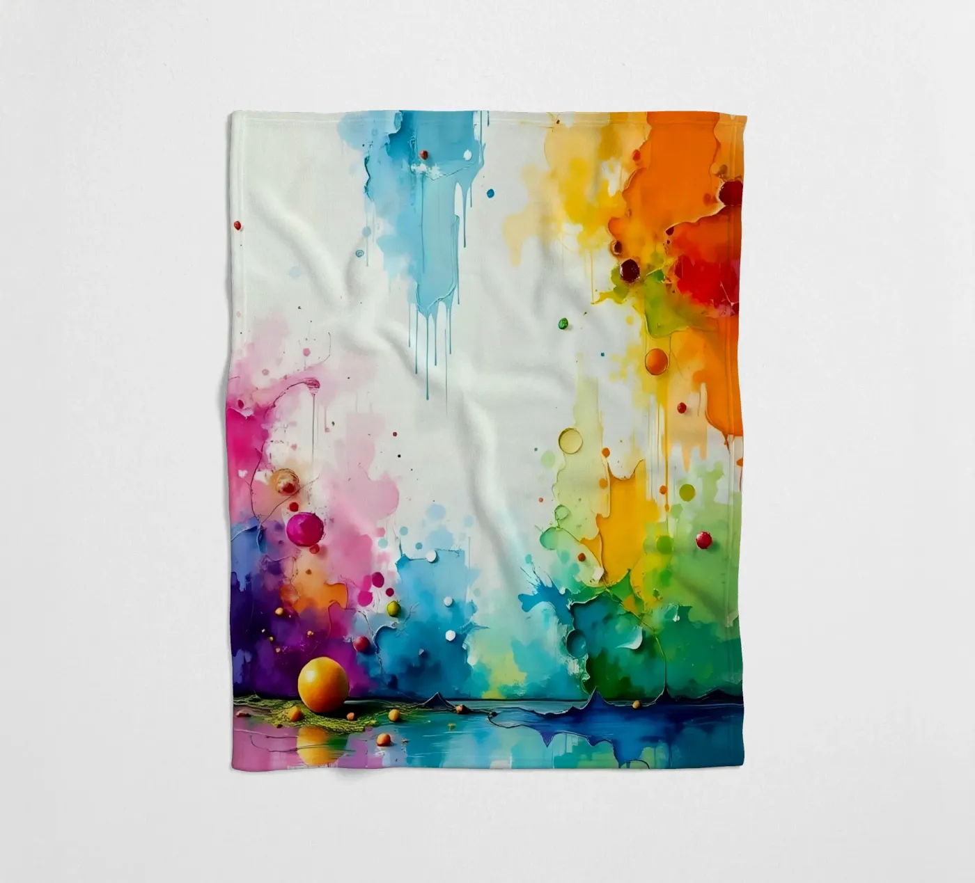 Colour gradient_2 fleece blanket by Farb- und Blütenzauber by LK