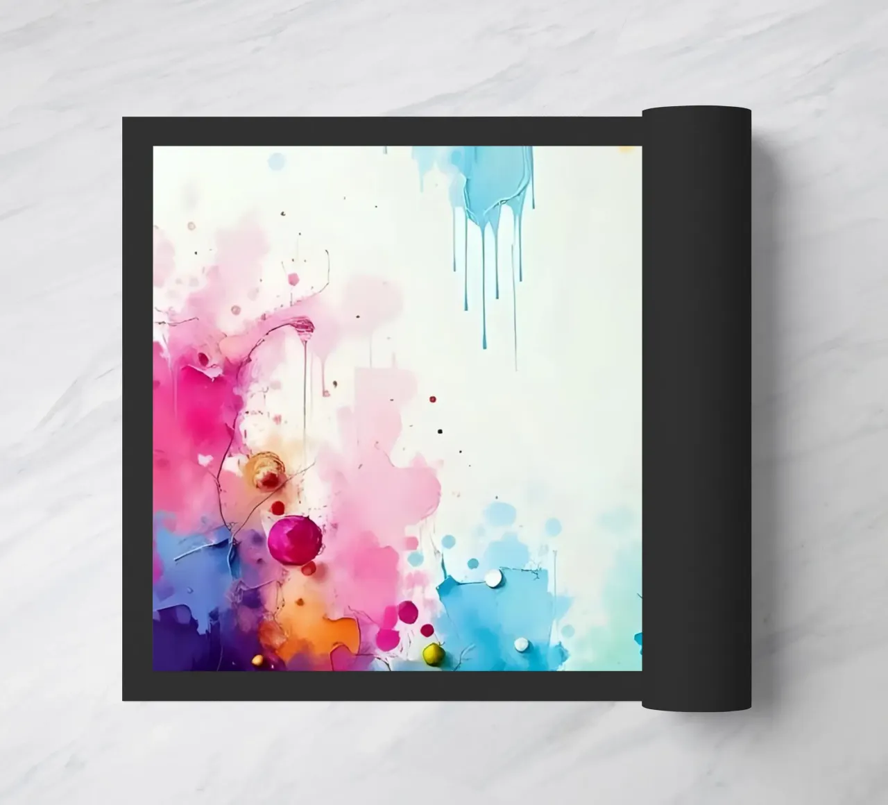 Colour gradient_2 doormat by Farb- und Blütenzauber by LK