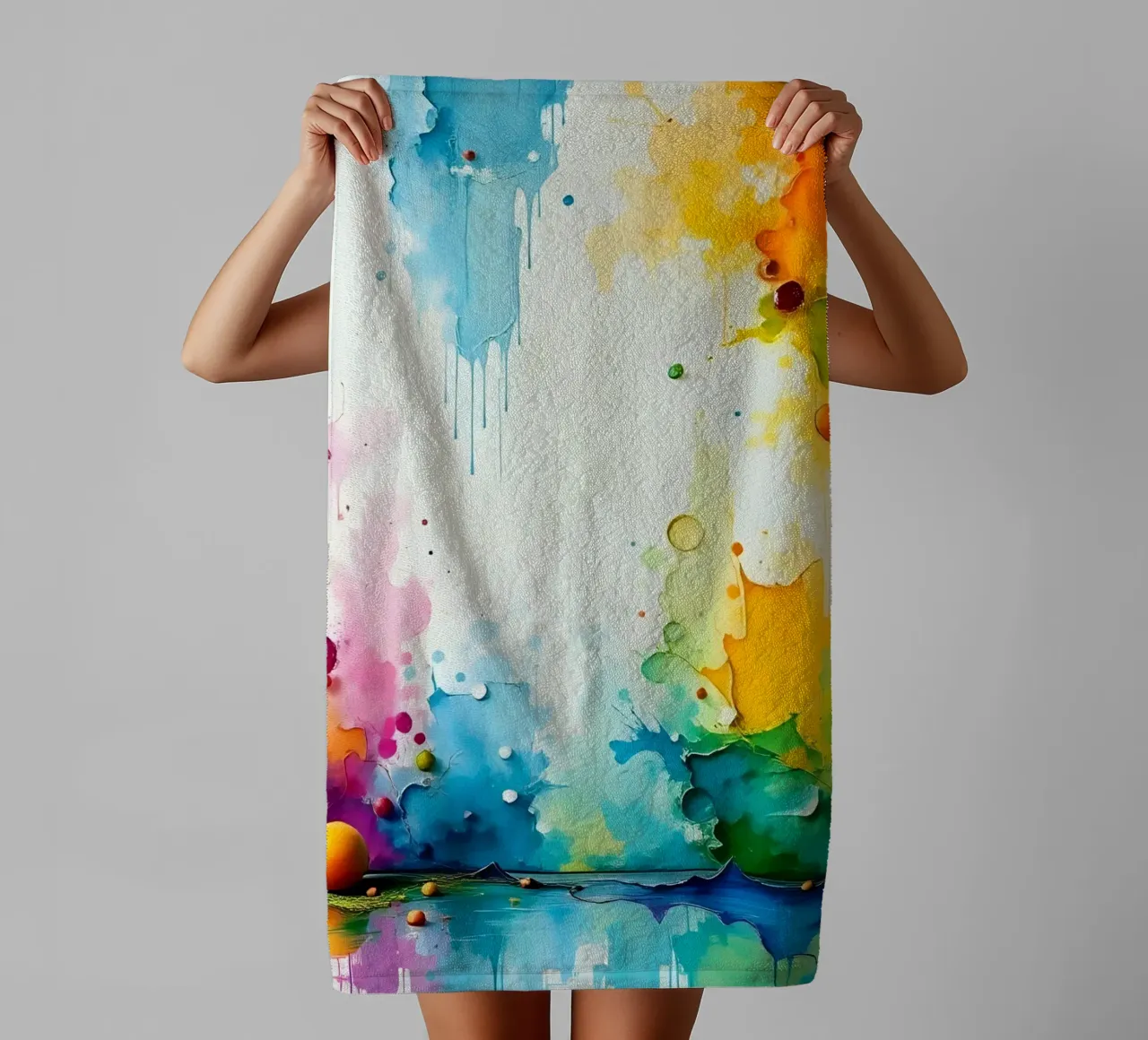 Colour gradient_2 towel by Farb- und Blütenzauber by LK