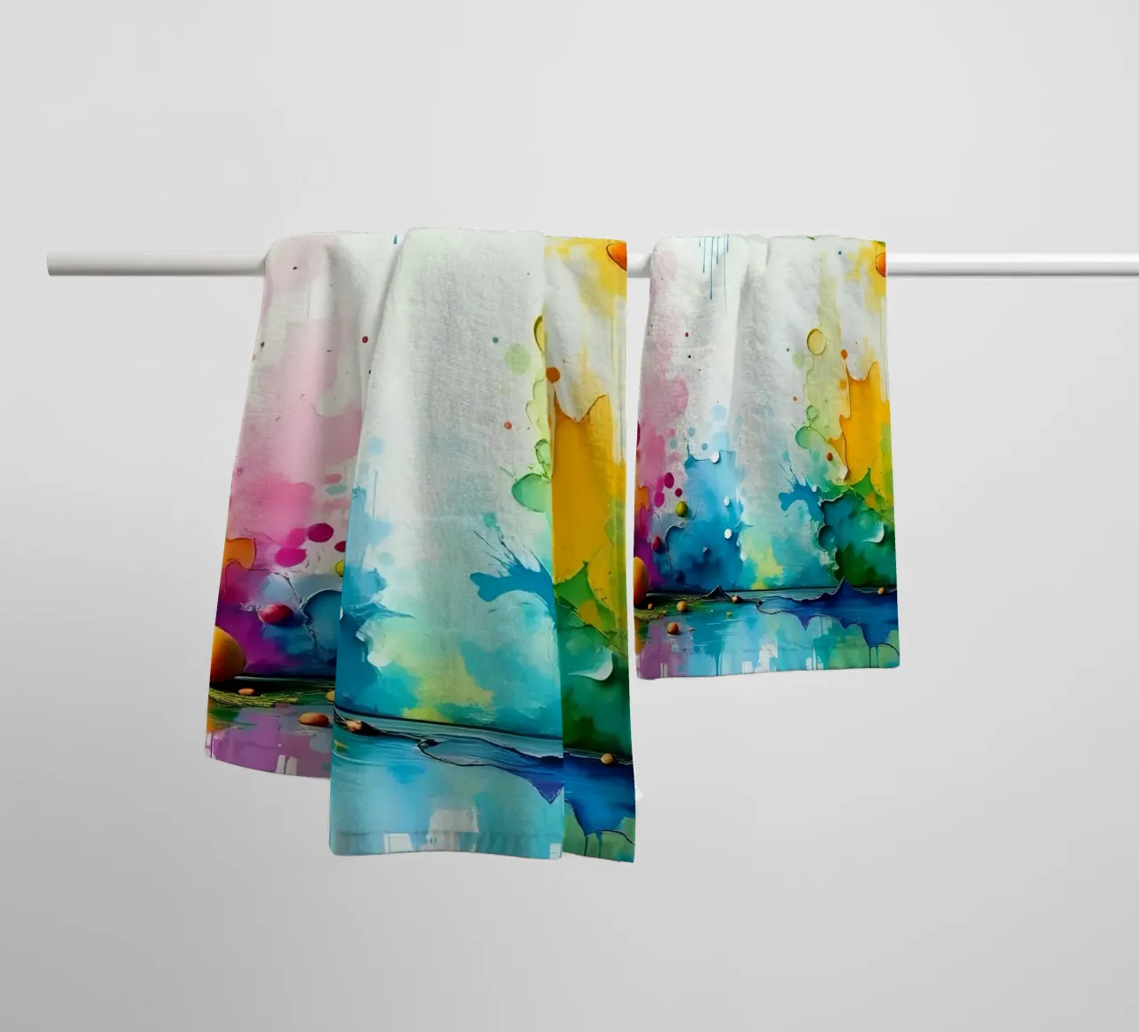 Colour gradient_2 towel by Farb- und Blütenzauber by LK