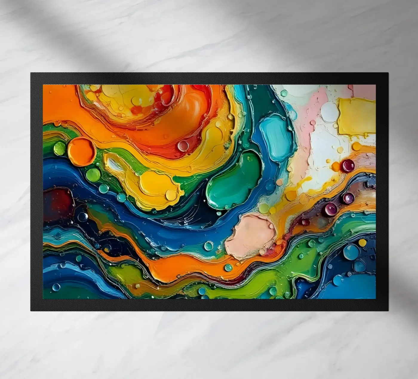 Kleurverloop_4 deurmat van Farb- und Blütenzauber by LK