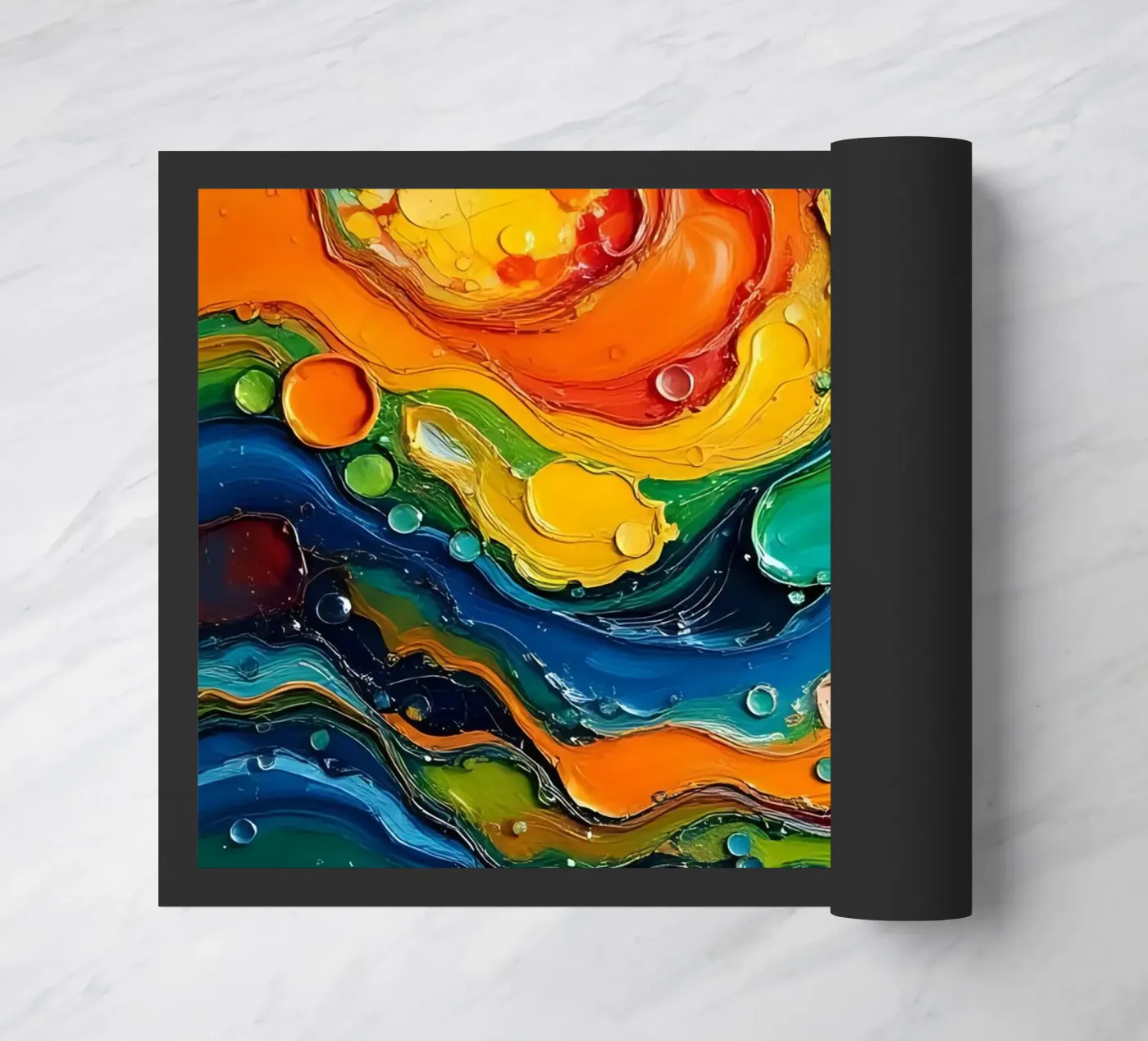 Kleurverloop_4 deurmat van Farb- und Blütenzauber by LK