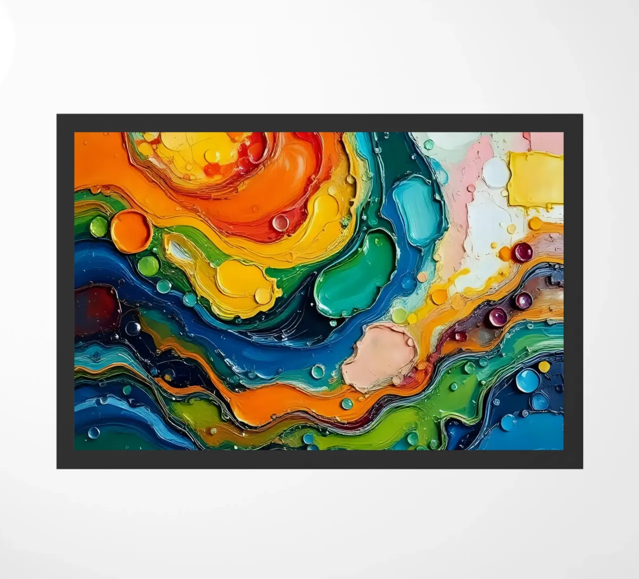 Colour gradient_4 doormat by Farb- und Blütenzauber by LK