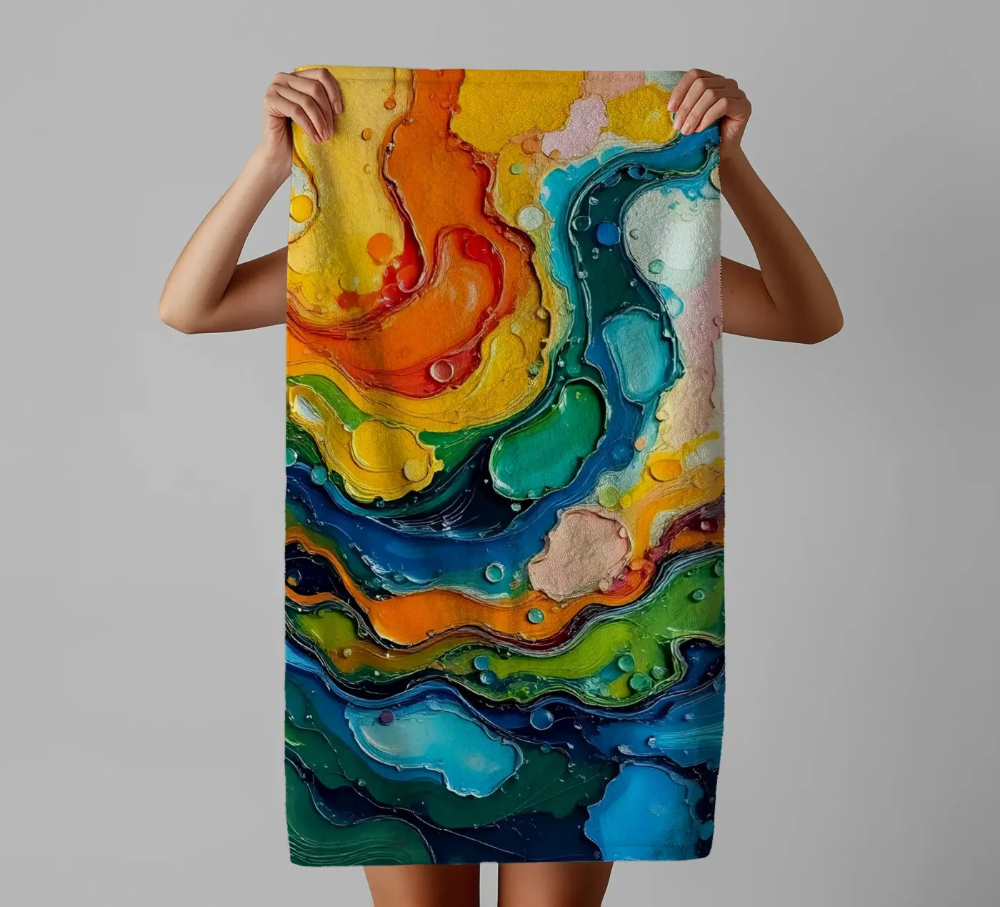 Colour gradient_4 towel by Farb- und Blütenzauber by LK