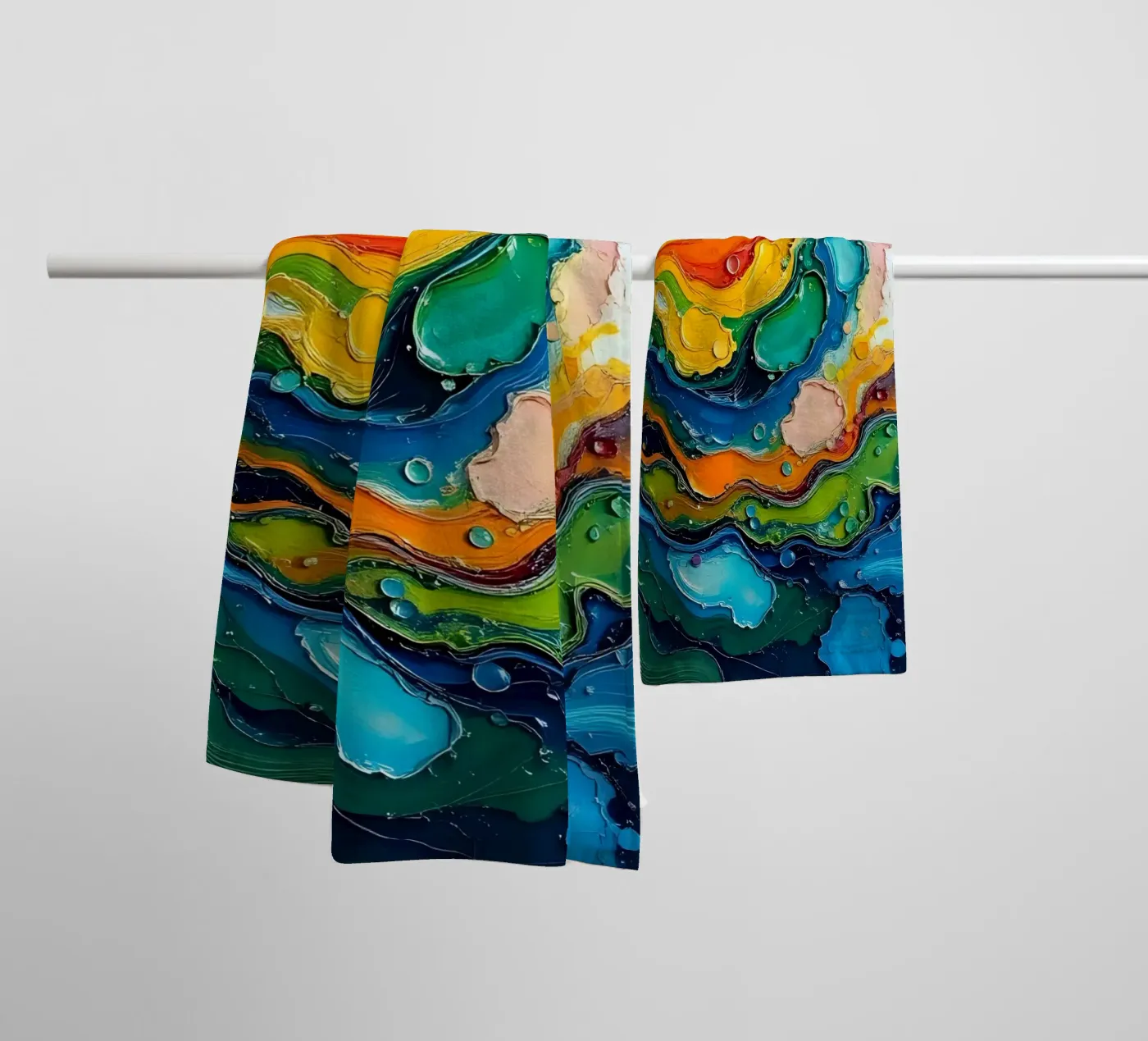 Colour gradient_4 towel by Farb- und Blütenzauber by LK