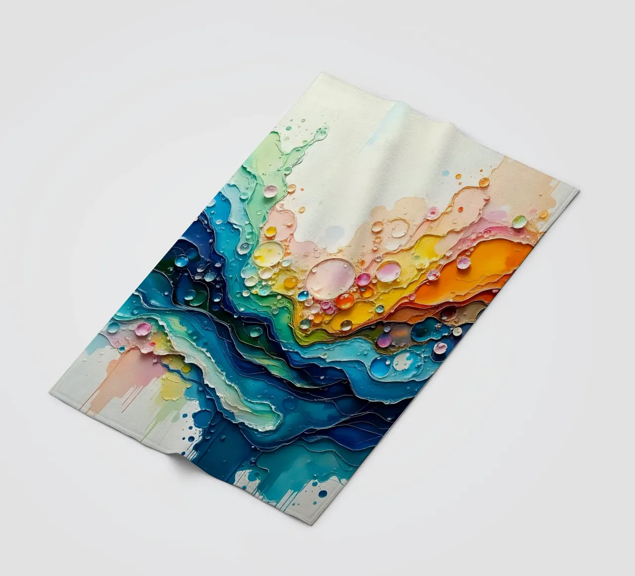 Colour gradient_5 Fleecedecke von Farb- und Blütenzauber by LK