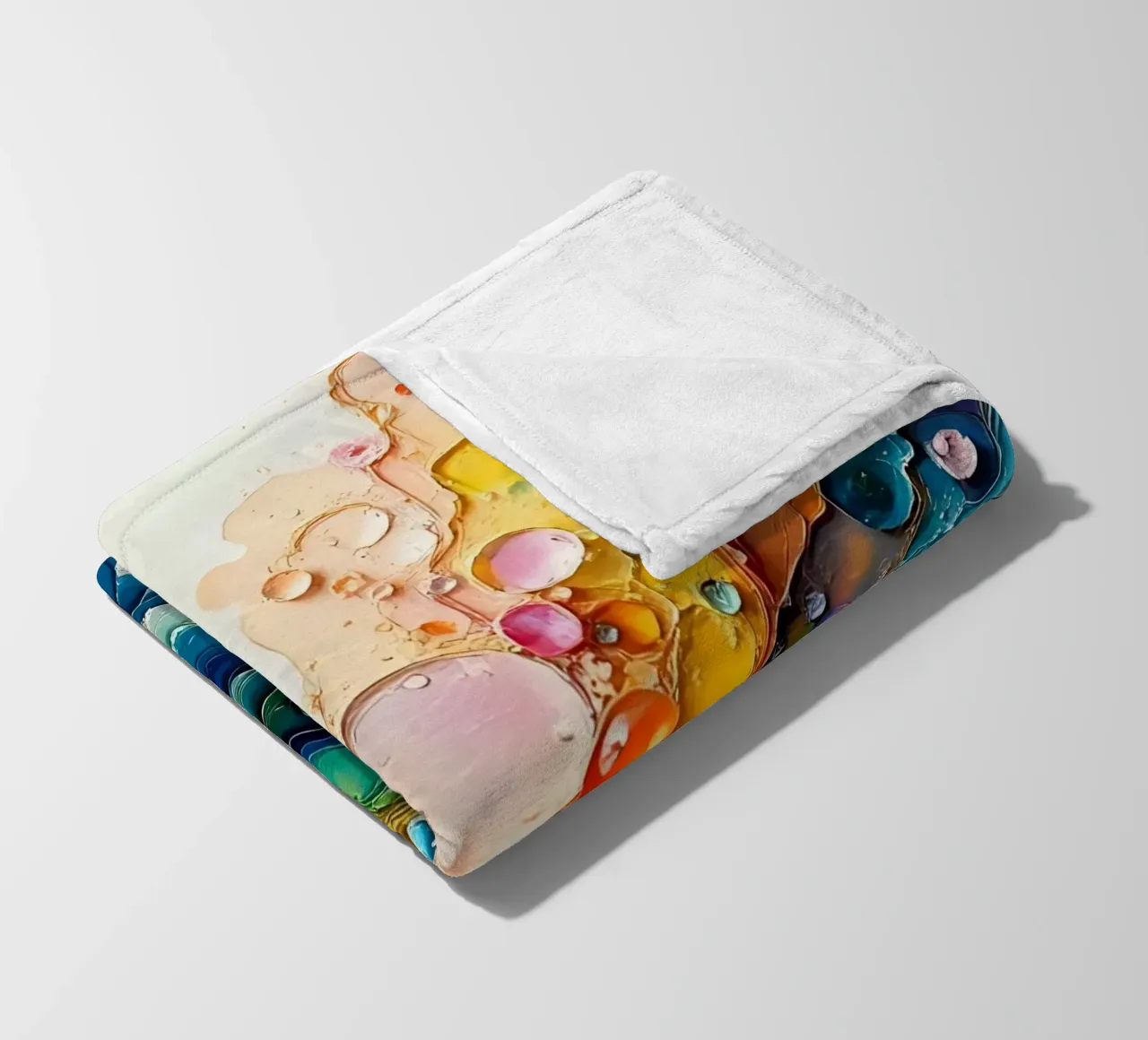 Colour gradient_5 Fleecedecke von Farb- und Blütenzauber by LK