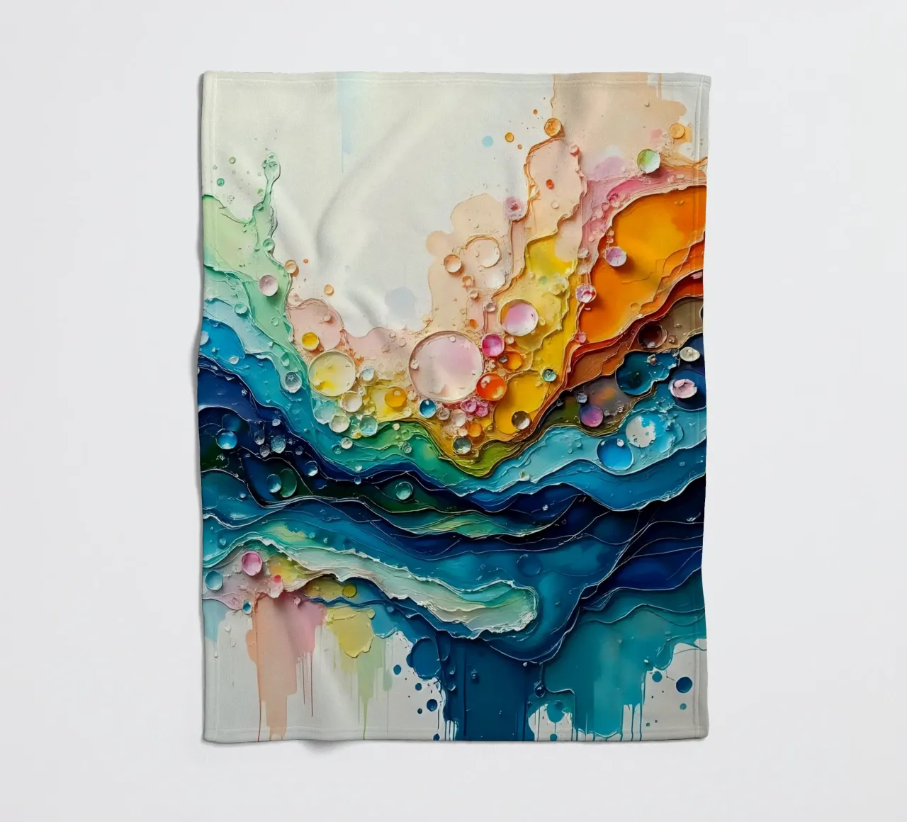 Colour gradient_5 Fleecedecke von Farb- und Blütenzauber by LK