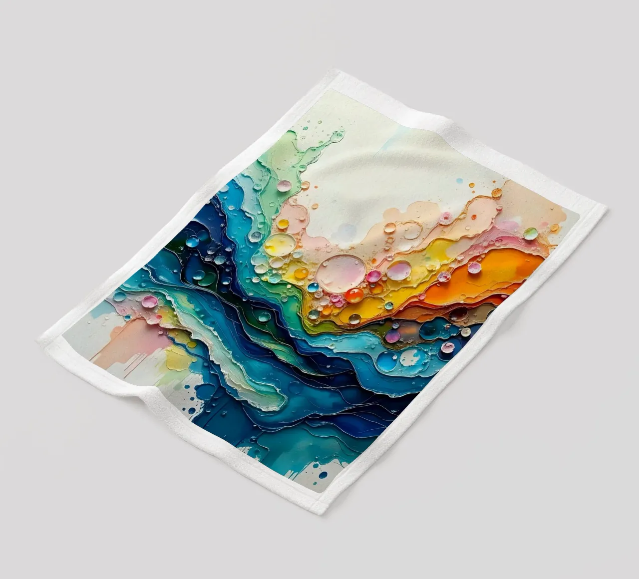 Colour gradient_5 Fleecedecke von Farb- und Blütenzauber by LK