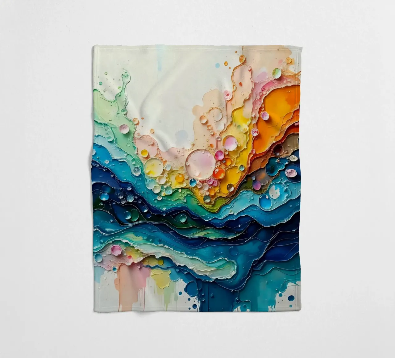 Colour gradient_5 Fleecedecke von Farb- und Blütenzauber by LK